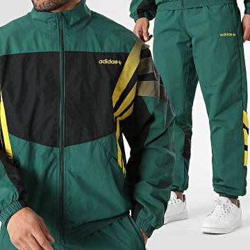 Adidas Originals - Ensemble De Survetement Santiago KS8325 KE3429 Vert Noir Jaune