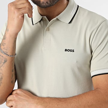 BOSS - Polo Manga Curta Slim Paul 50506193 Bege
