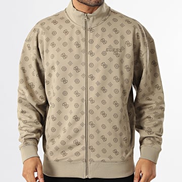 Guess - Veste Zippée Z6GQ07-K2849 Dark Beige