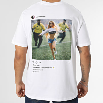 Luxury Lovers - Camiseta Oversize Catch Me Blanco
