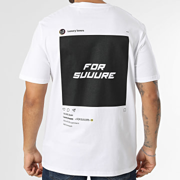 Luxury Lovers - Camiseta Oversize For Suure Blanco