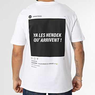 Luxury Lovers - Camiseta Oversize Ya Hendek Qu'Arrivent Blanco