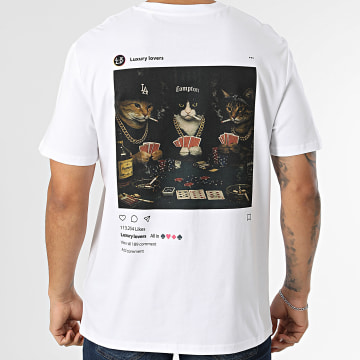 Luxury Lovers - Camiseta Oversize All In Blanco