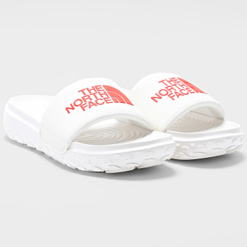 The North Face - Claquettes Cush Slide A8A90 White Dune Lava Red
