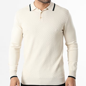 Frilivin - Polo de mangas compridas 652 Bege Claro