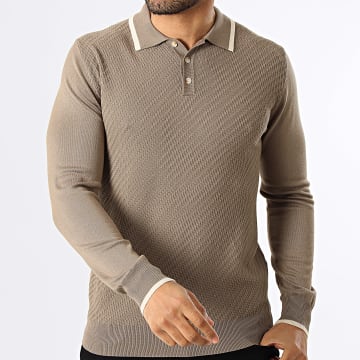 Frilivin - Polo de mangas compridas 652 Bege