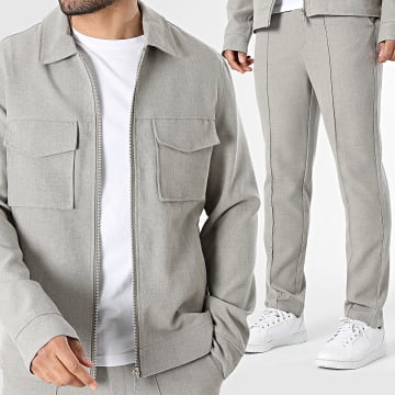 Frilivin - Set Jacke Reißverschluss Und Hose 525 Beige Meliert