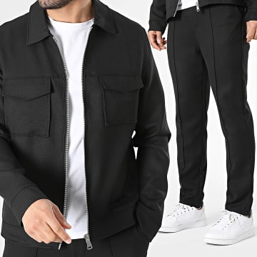 Frilivin - Set Jacke mit Reißverschluss und Hose 525 Schwarz
