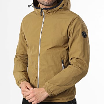 Kymaxx - Casaco com capuz e fecho Verde Caqui