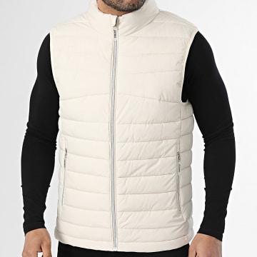 Kymaxx - Plumífero sin mangas Beige claro