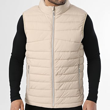 Kymaxx - Plumífero sin mangas Beige