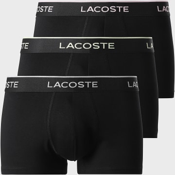 Lacoste - Lot De 3 Boxers Classic Noir Rose Gris Jaune