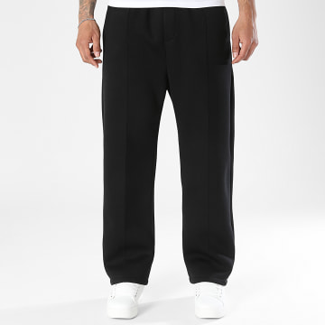 LBO - Pantalón chándal Ancho 2579 Efecto Neopreno Negro