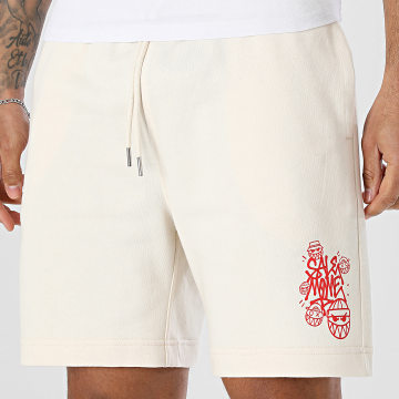 Sale Môme Paris - Short Jogging Street Boyz Beige Rouge
