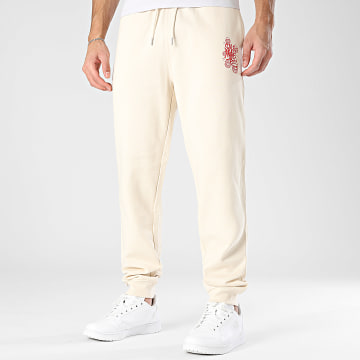 Sale Môme Paris - Pantalon Jogging Street Boyz Beige Rouge