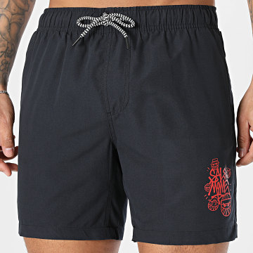 Sale Môme Paris - Short De Bain Street Boyz Noir Rouge