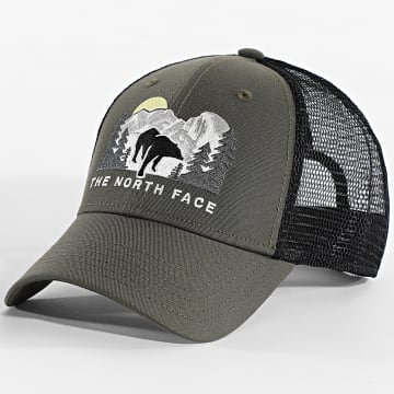 The North Face - Gorra Trucker Mudder A7WH3 Verde Kaki Negro