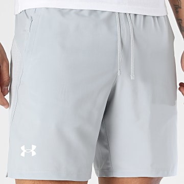 Under Armour - Short Jogging Launch 7 Unlined 1382622 Gris Clair