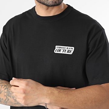 Versace Jeans Couture - Tee Shirt Square Print 80GAHT18-CJ00T Noir