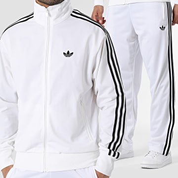 Adidas Originals - Ensemble De Survêtement A Bandes Firebird TT KD8308 KD8322 Blanc - LaBoutiqueOfficielle.com