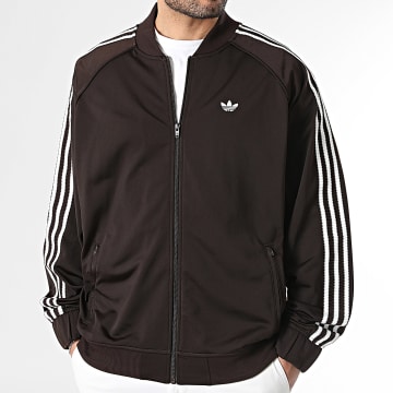 Adidas Originals - Veste Zippée A Bandes Britcore Superstar HZ3780 Marron