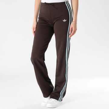 Adidas Originals - Pantalone ampio a bande donna KW4554 Marrone