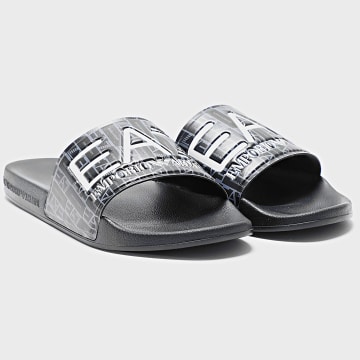 EA7 Emporio Armani - Chanclas Scarpe 7X000108-AF15118 Negro Smocked Pearl S