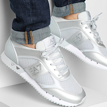 EA7 Emporio Armani - Zapatillas 7X000334-AF18610 Plata Blanco