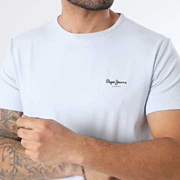 Pepe Jeans - T-Shirts Slim Original Basic PM5010180 Light Blue
