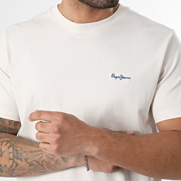 Pepe Jeans - T-Shirt Contrast Connor PM5010179 Licht Beige