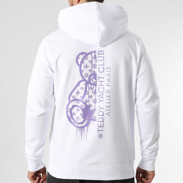 Teddy Yacht Club - Sudadera con Capucha Atelier Paris Lavanda Blanca