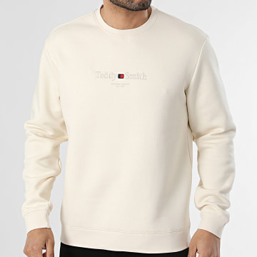 Teddy Smith - Felpa Crewneck Jim 10818110D Beige Chiaro