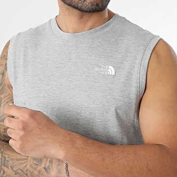 The North Face - Camiseta sin Mangas Evolution A8FD4 Gris Jaspeado