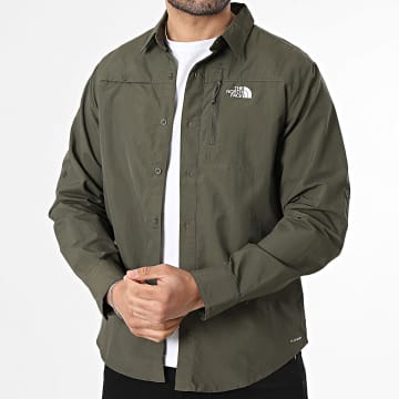 The North Face - Camisa de Manga Larga Sequoia A8FU5 Verde Kaki