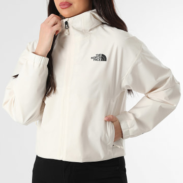 The North Face - Veste Capuche Zippée Crop Femme Quest Mono A8G13 Beige Clair