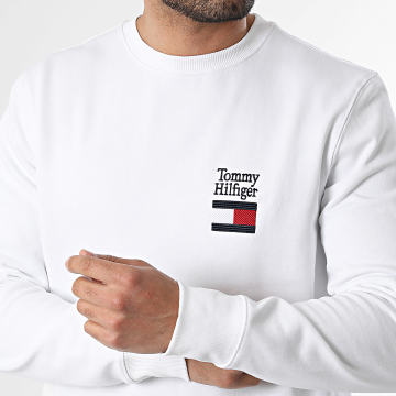 Tommy Hilfiger - Sweat Crewneck Embroidery Flag 2778 Blanc
