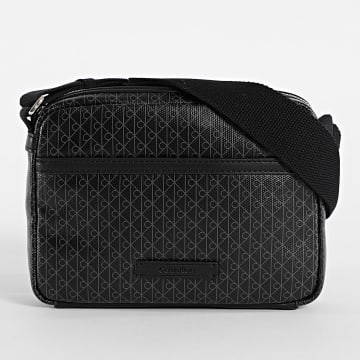 Calvin Klein - Bolsa Emblem Aop Coated Canvas Camera D3314G Preto