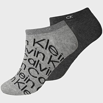 Calvin Klein - Pack of 2 Pairs of Socks 8714 Anthracite Gray Black