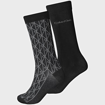 Calvin Klein - Lot De 2 Paires De Chaussettes 7677 Noir Gris Anthracite