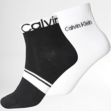 Calvin Klein - Lot De 2 Paires De Chaussettes 7874 Blanc Noir