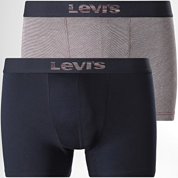 Levi's - Lot De 2 Boxers 701238022 Bleu Marine Bordeaux Blanc