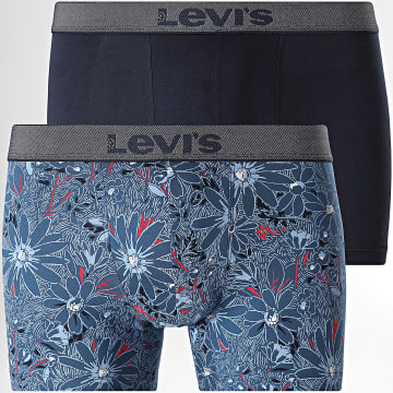 Levi's - Lot De 2 Boxers 701238423 Bleu Marine Bleu Clair Floral