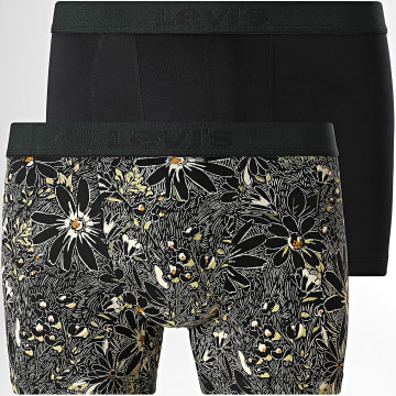 Levi's - Lot De 2 Boxers 701238423 Noir Jaune Floral