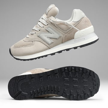 New Balance - Sapatilhas Mulher 574 W5746J3 Bege NB White