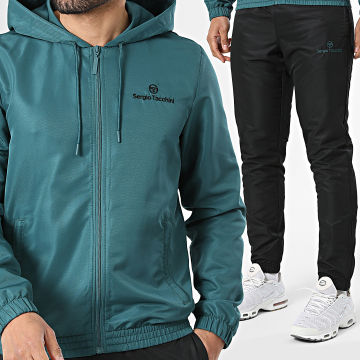 Sergio Tacchini - Chándal Carson 40849 Verde Oscuro Negro