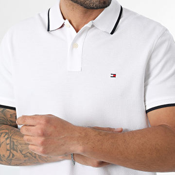 Tommy Hilfiger - Polo Manches Courtes Regular Fit Pique Undercollar 2748 Blanc