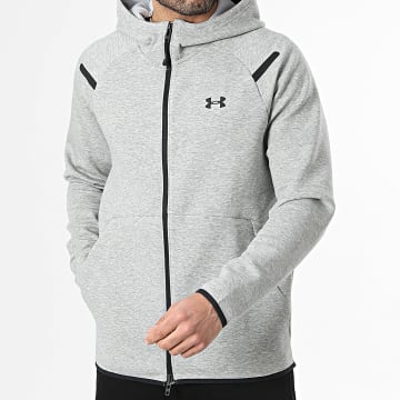 Under Armour - Sweat Zippé Unstoppable Flc 1389352 Gris Chiné