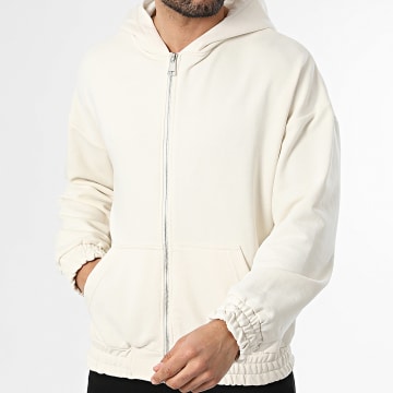Uniplay - Sweat Capuche Zippé 200 Beige Clair