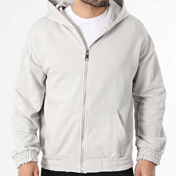 Uniplay - Sweat Capuche Zippé 200 Gris Clair
