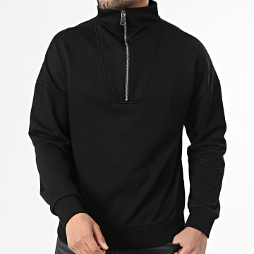 Uniplay - Sweat Col Zippé 208 Noir